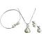 Custom Wedding Jewelry Necklace Earrings Cuff Bracelet In White Pearls Custom Wedding Jewelry Necklace Earrings Cuff Bracelet In White Pearls