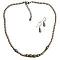 Dainty Tiny Ivory Pearls Necklace Set w/ Silver Rondells Spacer Dainty Tiny Ivory Pearls Necklace Set w/ Silver Rondells Spacer