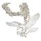 Eagle Pendant Necklace HipHop Bling Bling Eagle Pendant Cubic Zircon 