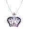 Crown Rhinestones Pendant Long Necklace 26 Inches Crown Rhinestones Pendant Long Necklace 26 Inches