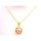 Champagne Pearl Gold Pendant Necklace 22k Gold Plated Wedding Bridesmaid Champagne Pearl Gold Pendant Necklace 22k Gold Plated Wedding Bridesmaid