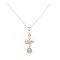 Austrian Crystal Necklace Artistically Handmade Ivory Pearls & Golden Austrian Crystal Necklace Artistically Handmade Ivory Pearls & Golden