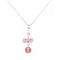 Drop Down Pendant Necklace Wedding Gift Swarovski Rosaline Pearls & Rose