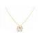 Butterfly Pendant Diamond Swiss Cubic Zircon in 18k Yellow Necklace 