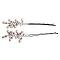 Freshwater Pearls & Rose Crystals Handmade Bridal Hair Pin Freshwater Pearls & Rose Crystals Handmade Bridal Hair Pin