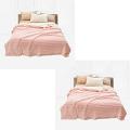 SOGA 2X Throw Blanket Pink SOGA 2X Throw Blanket Pink