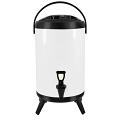 SOGA 3.17 Gallon White Stainless Steel Insulated Beverage Server Dispenser
