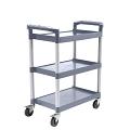 SOGA 3-Tier Food Trolley – Portable Kitchen Cart, Gray