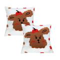SOGA 2X 45cm Sweet Cherry Bear Hug Decorative Pillowcase SOGA 2X 45cm Sweet Cherry Bear Hug Decorative Pillowcase