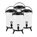 SOGA 4X 8L Stainless Steel Milk Tea Barrel