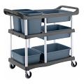 SOGA 3 Tier Commercial Food Trolley Cart SOGA 3 Tier Commercial Food Trolley Cart