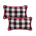 SOGA 2X 17.7 inches Cozy Buffalo Plaid Decorative Pillowcases – Accent 