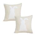 SOGA 2X 45cm Minimalist Bunny Silhouette Decorative Pillowcases Cozy Covers