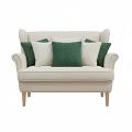 SOGA 6PC Pillowcase Set – 45cm Forest Green Diamond Knit & Cream Cable Knit