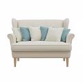 SOGA 6PC 3x 45cm Sky Blue Diamond & 3x Cream Cable Knit Diamond Pillowcases