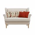 SOGA 5PC Botanical Floral & Classic Red Diamond Knit Pillow Cover Set 