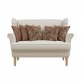 SOGA 5PC Plush Brown LuxeFur & Rust Leather-Look Pleated Pillow Cover Set