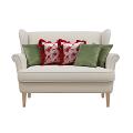 SOGA 5PC Sage Green Velvet & Rose Garden Burgundy Ruffle Pillow Covers Set