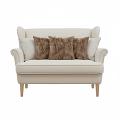 SOGA 5PC LuxeFur Brown & Neutral Beige Floral Linen Pillow Covers