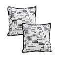 SOGA 2X 45cm Modern Monochrome Grid Decorative Pillowcases – Chic Covers