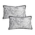 SOGA 2X 11.8X19.7 inches Artistic Black Border Rectangular Pillowcases SOGA 2X 11.8X19.7 inches Artistic Black Border Rectangular Pillowcases
