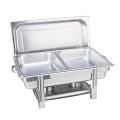 SOGA Stainless Steel Double Tray Chafing Dish –Buffet Food Warmer for Cater SOGA Stainless Steel Double Tray Chafing Dish –Buffet Food Warmer for Cater
