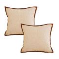 SOGA 2X 45cm Vintage Off-White Square Decorative Pillowcase