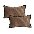 SOGA 2X 11.8x19.7 inches Textured Wave Lumbar Decorative Pillow Cover 