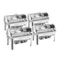 SOGA 4X 9L Chafing Dish Roll Top SOGA 4X 9L Chafing Dish Roll Top