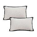 SOGA 2X 11.8x19.7 inches Olive Green Minimalist Lumbar Pillowcases Black