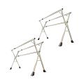 SOGA 2-Pack 2.4m Foldable Portable Standing Clothes Drying Racks – 3 Poles SOGA 2-Pack 2.4m Foldable Portable Standing Clothes Drying Racks – 3 Poles