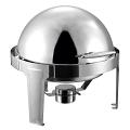6L Stainless Steel Chafing Food Warmer Catering Dish Round Roll Top 6L Stainless Steel Chafing Food Warmer Catering Dish Round Roll Top