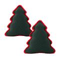 SOGA 2X 16.5 × 17.7 inches Christmas Tree Figural Decorative Pillowcases