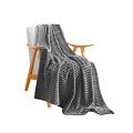 SOGA Grey Throw Blanket – Cozy Soft Fleece for Bed & Sofa