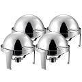SOGA 4X 6L Chafing Dish with Roll Top SOGA 4X 6L Chafing Dish with Roll Top