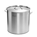 SOGA 33L Stainless Steel Stockpot – Large Heavy-Duty Cooking Pot with Lid