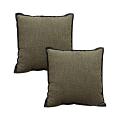 SOGA 2X 45cm Soft Olive Green Square Decorative Pillowcase