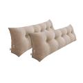 SOGA 2X 180cm Beige Wedge Bed Cushion