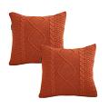 SOGA 2X 17.7 inches Cable Knit Diamond Decorative Pillowcases – Cozy Covers SOGA 2X 17.7 inches Cable Knit Diamond Decorative Pillowcases – Cozy Covers