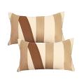 SOGA 2X 11.8x19.7 inches Contemporary Striped Accent Decorative Pillowcases