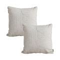 SOGA 2X 45cm Vibrant Floral Linen Pillowcase – Neutral Beige
