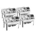 SOGA 4X 4.5L Chafing Dish Dual Tray Top SOGA 4X 4.5L Chafing Dish Dual Tray Top