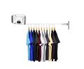 SOGA 160mm Wall-Mounted Clothes Drying Rack – White Foldable Laundry Hanger