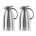 SOGA 2-Pack 0.61 Gallon Stainless Steel Insulated Vacuum Flasks SOGA 2-Pack 0.61 Gallon Stainless Steel Insulated Vacuum Flasks