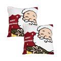 SOGA 2X 45cm Embroidered Santa Claus Decorative Christmas throw Pillowcases