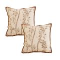 SOGA 2X 17.7 inches Botanical Branch Print Decorative Pillowcases
