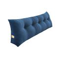 SOGA 47.2 inches Blue Triangular Tatami Pillow – Bedside Backrest Cushion