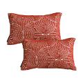 SOGA 2X 11.8x19.7 inches Burnt Orange Lumbar Decorative Pillowcases
