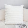 SOGA 2X 45cm Elegant White Textured Decorative throw pillow covers
