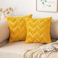 SOGA 2X 17.7 inches Chevron Sunshine Decorative Pillowcases – Bright Covers